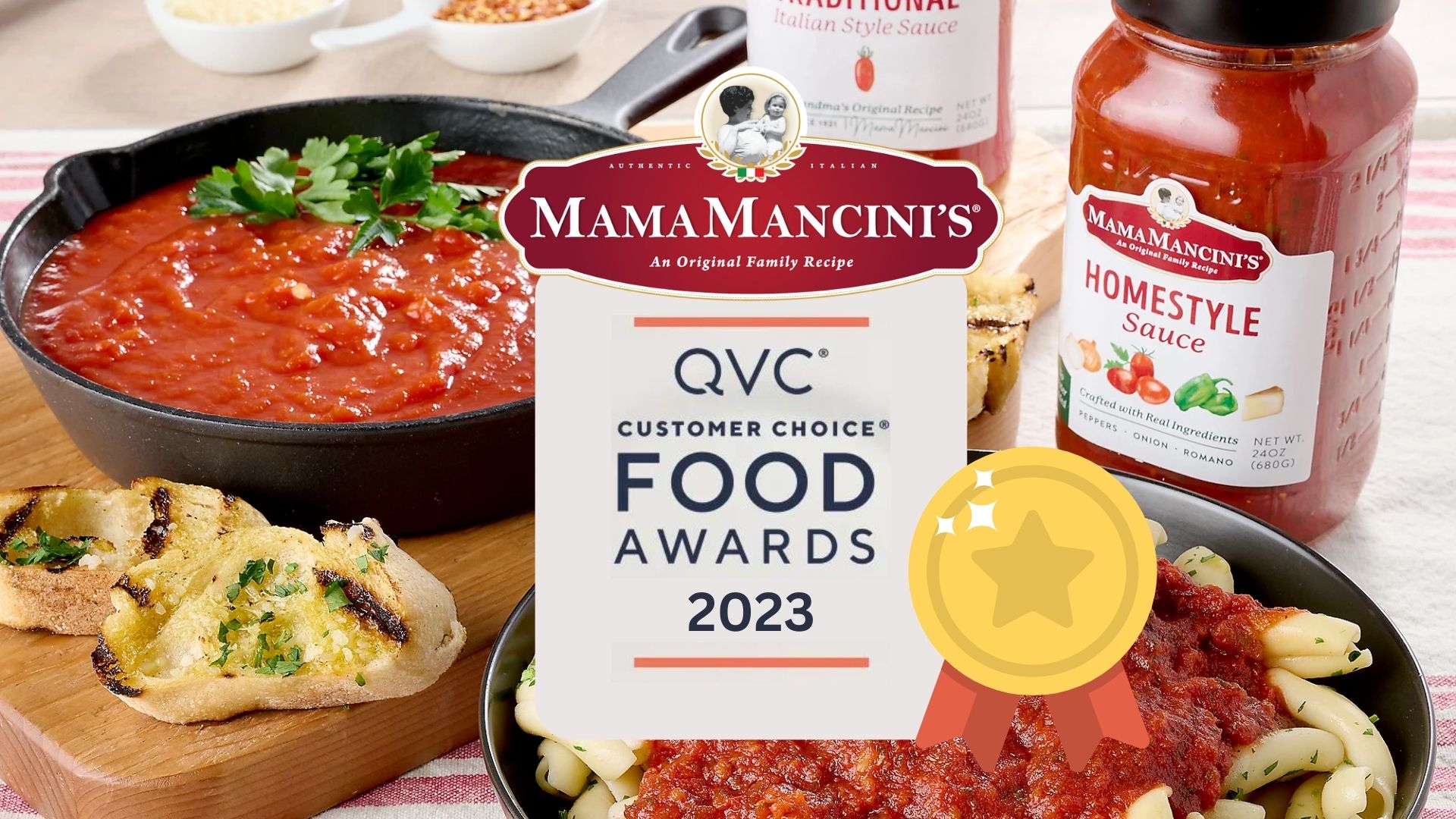 Mama’s Creations Receives Three QVC® 2023 Customer Choice Food Awards